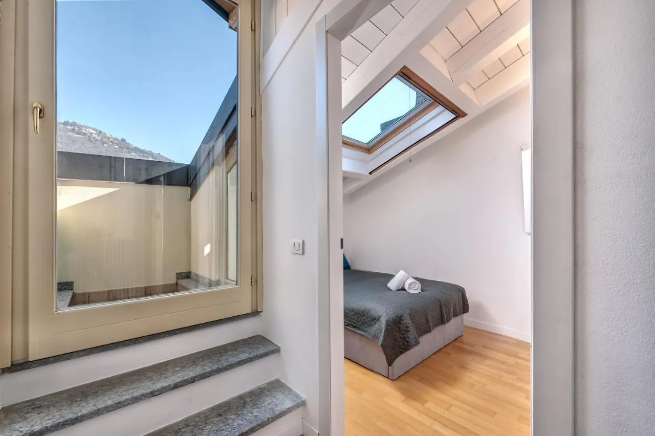 Duomo-Porta Torre Penthouse With Private Terrace Apartment Como Italy